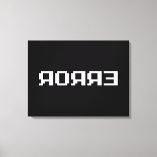 Я Я Я Ǝ   FEHLER LEINWANDDRUCK