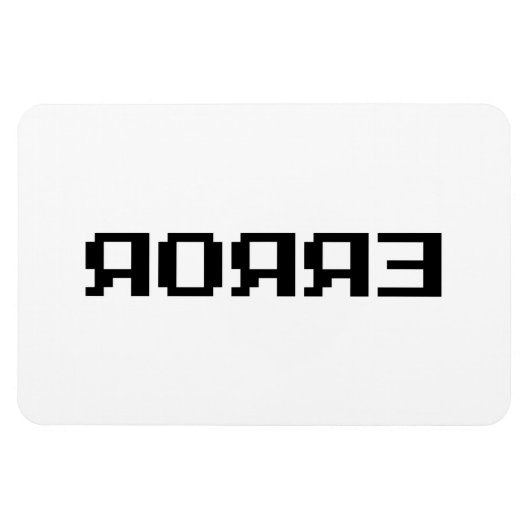 Я Я Я Ǝ | FEHLER MAGNET (Horizontal)