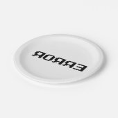 Я Я Я Ǝ | FEHLER PAPPTELLER (Schrägansicht)