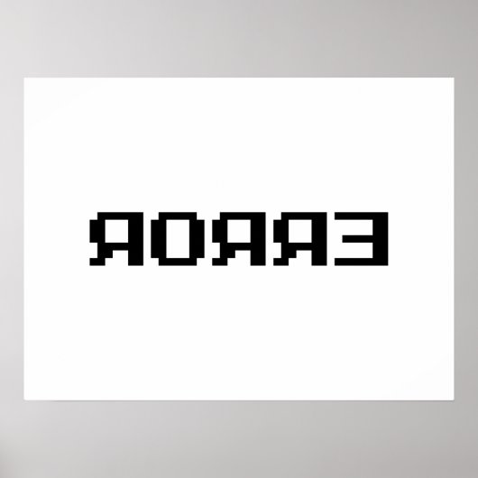 Я Я Я Ǝ | FEHLER POSTER (Vorne)