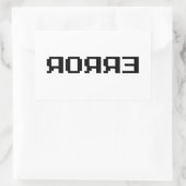 Я Я Я Ǝ | FEHLER RECHTECKIGER AUFKLEBER (Tasche)