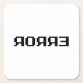 Я Я Я Ǝ | FEHLER RECHTECKIGER PAPPUNTERSETZER (Vorderseite)