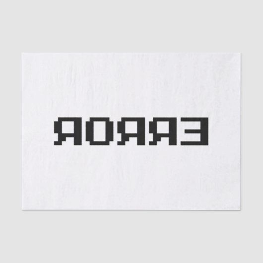Я Я Я Ǝ | FEHLER SEIDENPAPIER (Vorderseite)