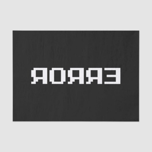 Я Я Я Ǝ | FEHLER SEIDENPAPIER (Vorderseite)