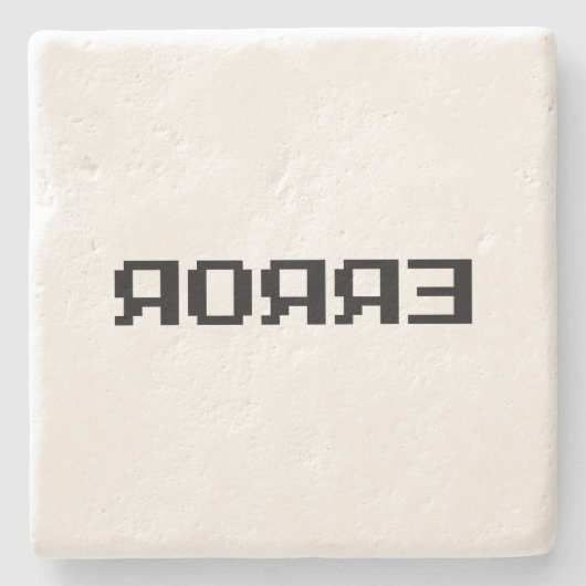 Я Я Я Ǝ | FEHLER STEINUNTERSETZER (Vorderseite)