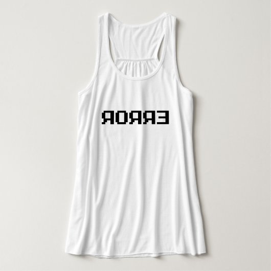 Я Я Я Ǝ | FEHLER TANK TOP (Design Vorderseite)