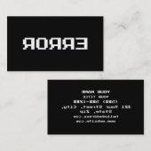 Я Я Я Ǝ | FEHLER VISITENKARTE (Vorne/Hinten)