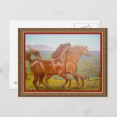 л о ш а д и н а postkarte (Vorne/Hinten)