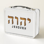 יהוה Jehovah Metall Brotdose (Rückseite)