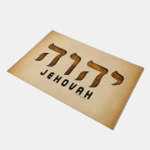 י ה ו ה Jehovah Fußmatte (Schrägansicht)
