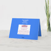 י ו ם י ו ש ר ל des Westerns von ים Dankeskarte (Rückseite)