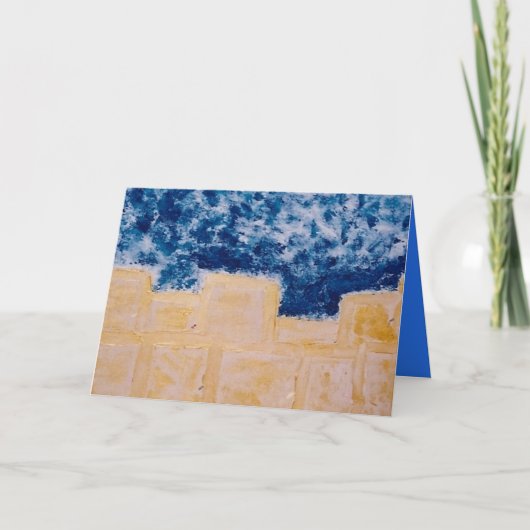 י ו ם י ו ש ר ל des Westerns von ים Dankeskarte (Vorderseite)