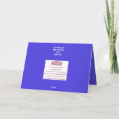 מָ גֵ ן וִ Star of David Israel Feier Karte (Rückseite)