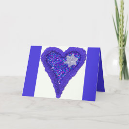 מָ גֵ ן וִ Star of David Israel Feier Karte