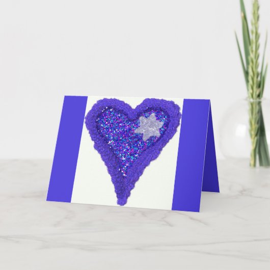 מָ גֵ ן וִ Star of David Israel Feier Karte (Vorderseite)