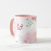 ا س م ن و ة arabischen Namen ر Tasse (Vorderseite Links)