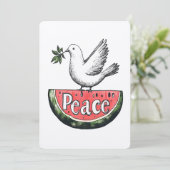 ب ي خ ل ط | Wassermelon & Dove Einladung (Stehend Vorderseite)