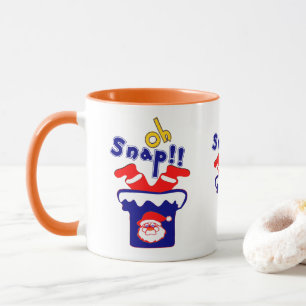 🎅 تOh! Sanp, Clumsy Santa in einem Kamin stecken Tasse