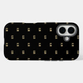 حروف اسم Elegant Monogram Case-Mate iPhone Hülle (Rückseite (Horizontal))