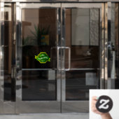 ح ل ل Halbtagsfenster für Lebensmittel-Geschäftsfe Fensteraufkleber (Büro Tür)