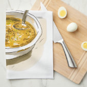 ش ر ب ة د و Lentils Suppe Gesunde Vegane arabische Geschirrtuch (Viertel Falte)