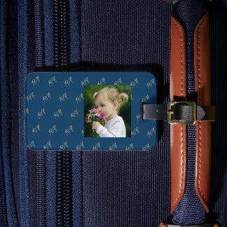 صورة و حروف اسمك الاولى Monogram Gepäckanhänger