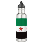 ع ل م س و ي ر Syrien-Flagge Edelstahlflasche (Links)