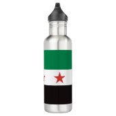 ع ل م س و ي ر Syrien-Flagge Edelstahlflasche (Rechts)