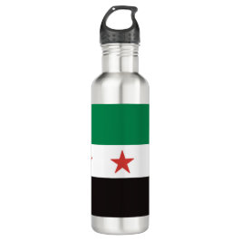 ع ل م س و ي ر Syrien-Flagge Edelstahlflasche