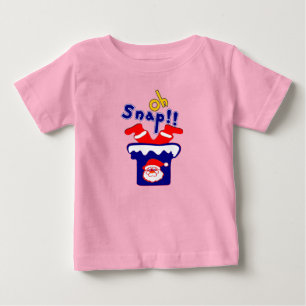 🎅ټOh! Sanp, Santa steckt im Schornstein Baby Bio- T-shirt