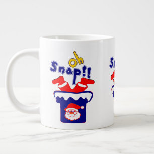🎅ټOh! Sanp, Weihnachtsmann steckt im Schornstein Jumbo-Tasse