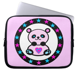 " ๑ Adorable Baby Pink Panda Laptop Schläfchen ๑" Laptopschutzhülle
