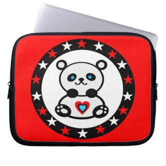 " ๑ Adorable Baby Pink Panda Laptop Schläfchen ๑" Laptopschutzhülle