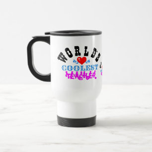 ღ ╬"Coolster Lehrer der Welt" Reise Mug ╬ Reisebecher