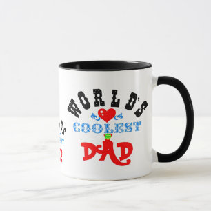 ღ ╬ "Coolster Vater der Welt" Ringer Tasse ╬ ღ