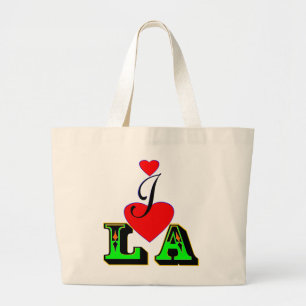 ღ ♥ I Liebe LA-Los Angeles Chic Jumbo Tote Bag ♥ ღ Stoffbeutel