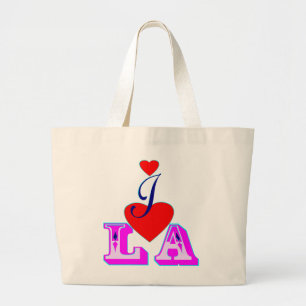 ღ ♥ I Liebe LA-Los Angeles Chic Jumbo Tote Bag ♥ ღ Stoffbeutel