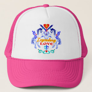 ・ ・ღLegendäre Liebe Einhorn Chic Trucker Hatღ° ・ Truckerkappe