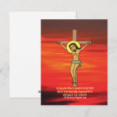 ስ ቅ ት Äthiopien Karfreitags Ostern Feiertagskarte (Vorne/Hinten)