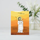 የ ፋ ሲ ካ ስ ት ፖ an Ostern Äthiopiens Feiertagspostkarte (Stehend Vorderseite)