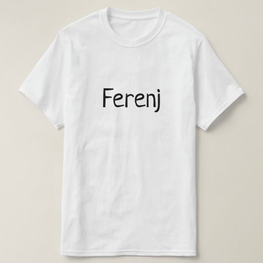 ፈ ረ ጅ Ferenj Ausländer Amharic Fun Äthiopian T-Shirt (Design vorne)