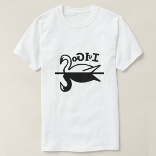 Ꮝ Ꭸ Ꮖ - Swan in Cherokee T-Shirt