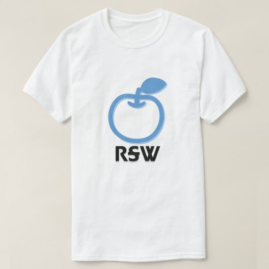 Ꮢ Ꭶ Ꮤ - Apfel in Cherokee T-Shirt (Design vorne)