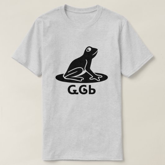 Ꮹ Ꮆ - Frosch in Cherokee T-Shirt (Design vorne)