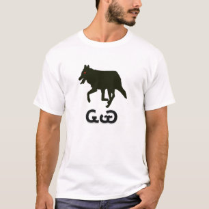 Ꮹ Ꮿ- Wolf in Cherokee T-Shirt