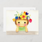 あたまお花畑 FEIERTAGSPOSTKARTE (Vorne/Hinten)