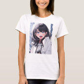 あっかんベーTシャツ|寿司娘 GenerativeAI T-Shirt (Vorderseite)