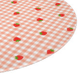 いちご&ギンガムチェック(サーモンピンク) SCHNEIDEBRETT (Ecke)