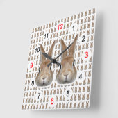 う さ ぎ の け 壁 QUADRATISCHE WANDUHR (Winkel)