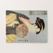 う ち わ を つ 女, 持, 歌 Woman mit Round Fan, Utamaro, Uk Puzzle (Horizontal)
